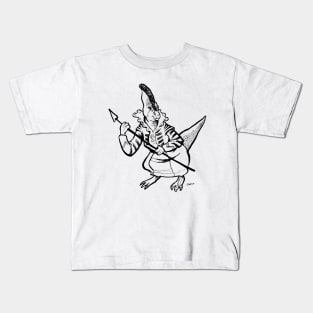 Medieval Hadrosaur Kids T-Shirt